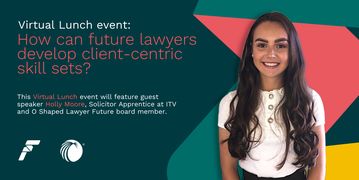 Holly Moore, Solicitor Apprentice at ITC, smiles as she think about the upcoming Junior Lawyer Lunch