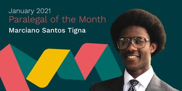 Marciano Tigna Paralegal of the Month