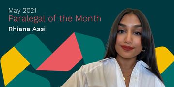 Rhiana Assi - paralegal of the month