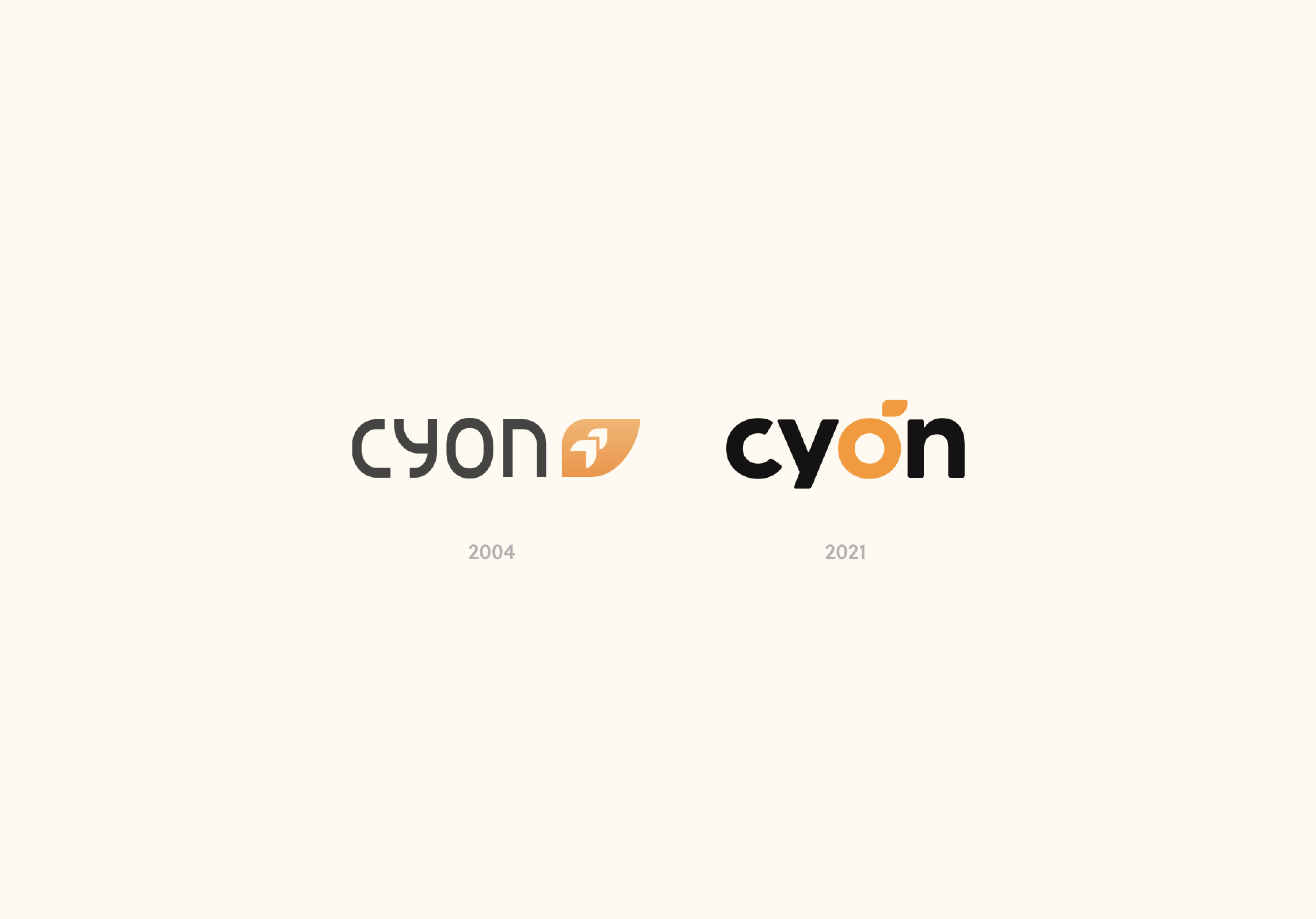 cyon logo from 2004 and 2021