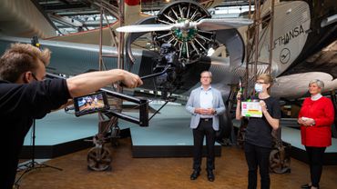 Aufnahmen beim Medienpreis Luft- und Raumfahrt im Deutschen Technikmuseum Berlin
