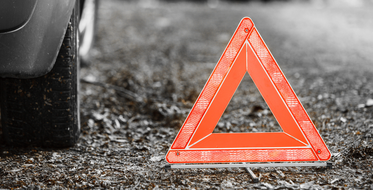 trojuhelnik na silnici