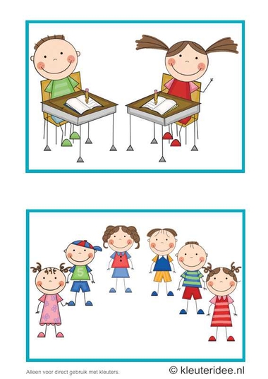 Dagritmekaarten voor kleuters 8, kleuteridee.nl , toets en kringspelletje , daily schedule cards for preschool 8, free printable.