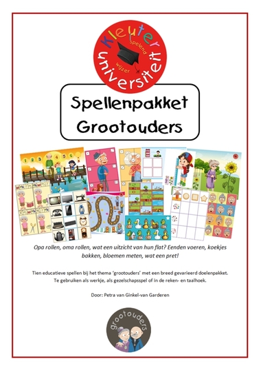 Spellenpakket opa en oma, kinderboekenweek 2016, grootouder, kleuteridee.nl, kleuteruniversiteit.