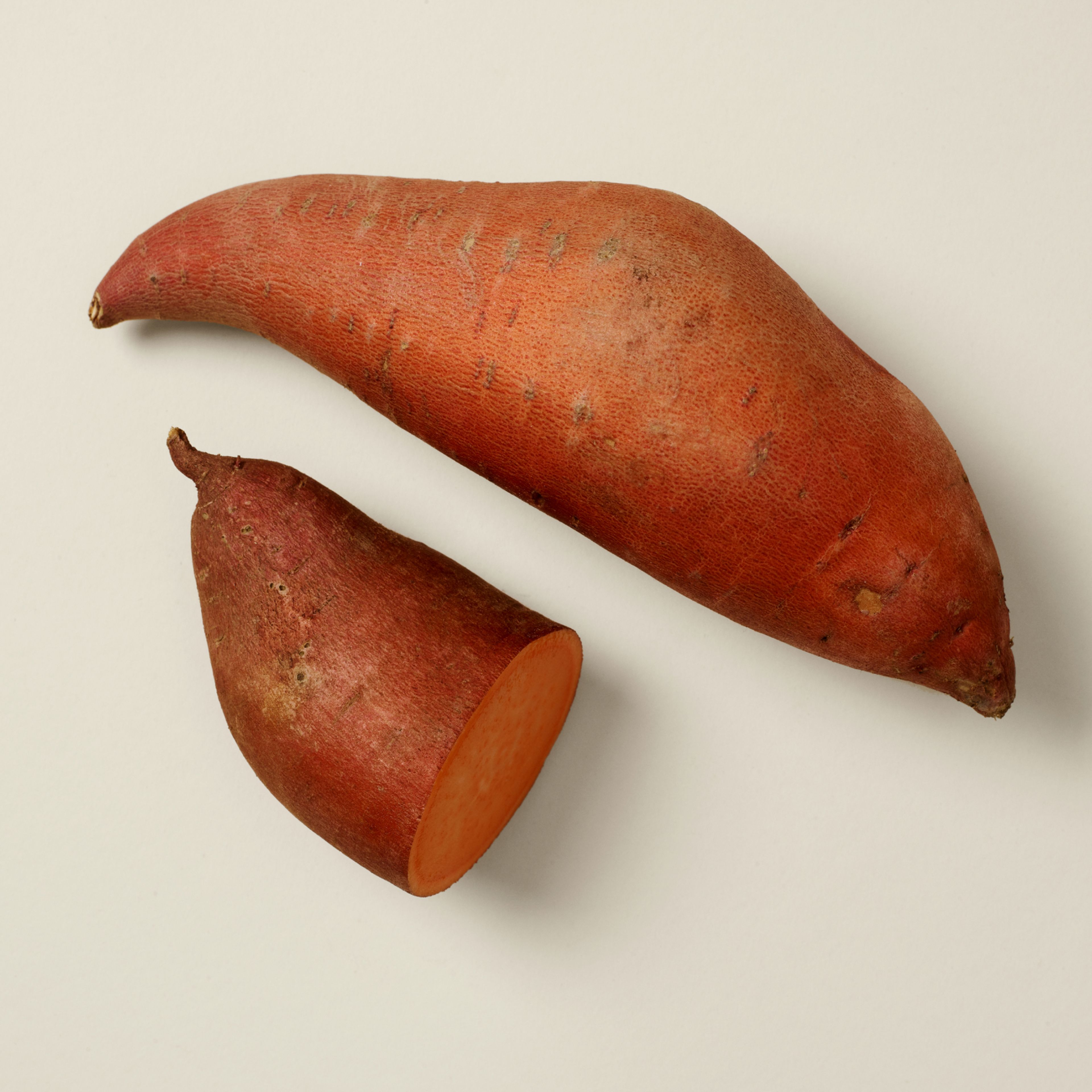 Pieces of sweet potatoes