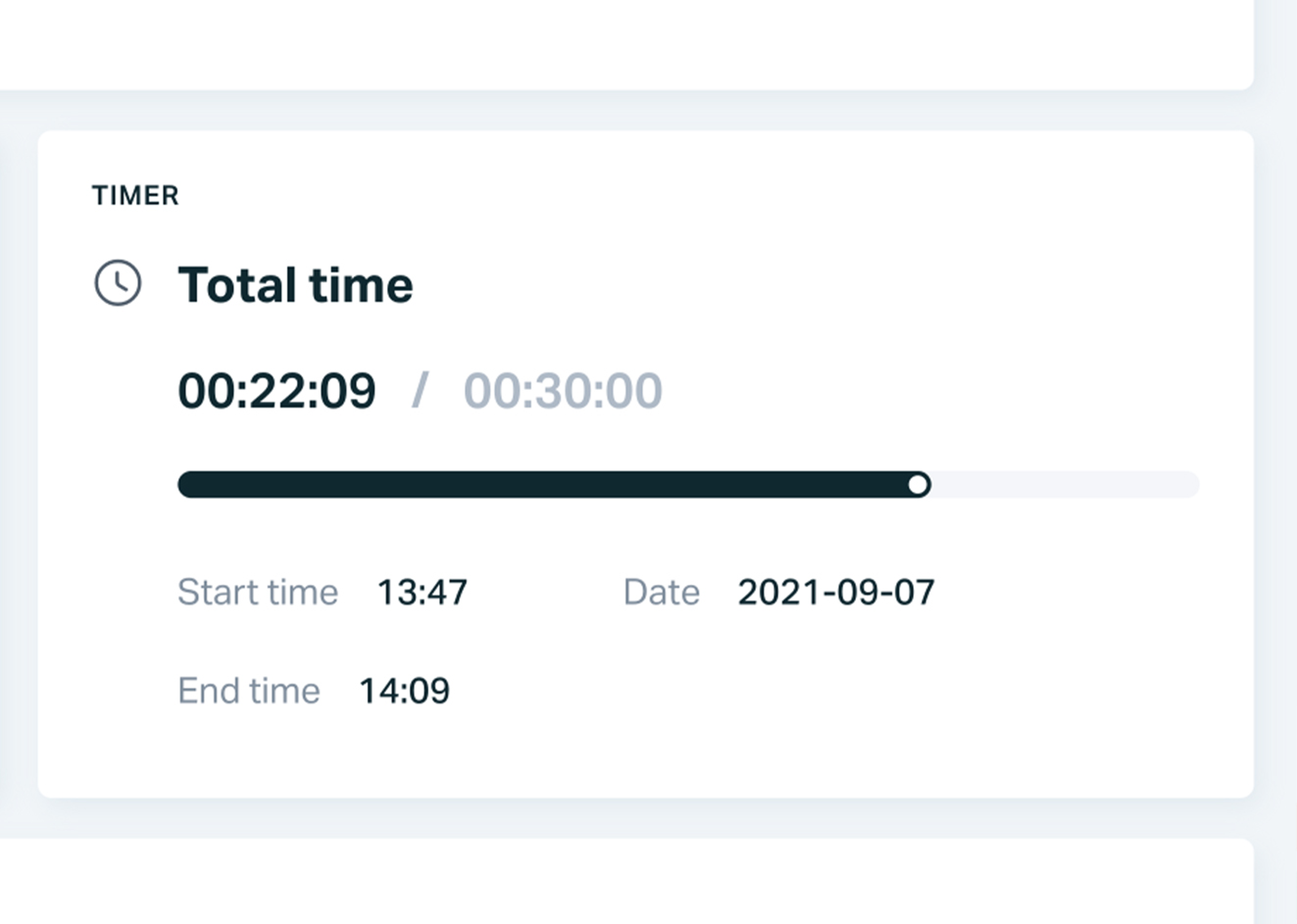   Create online test and track progress over time