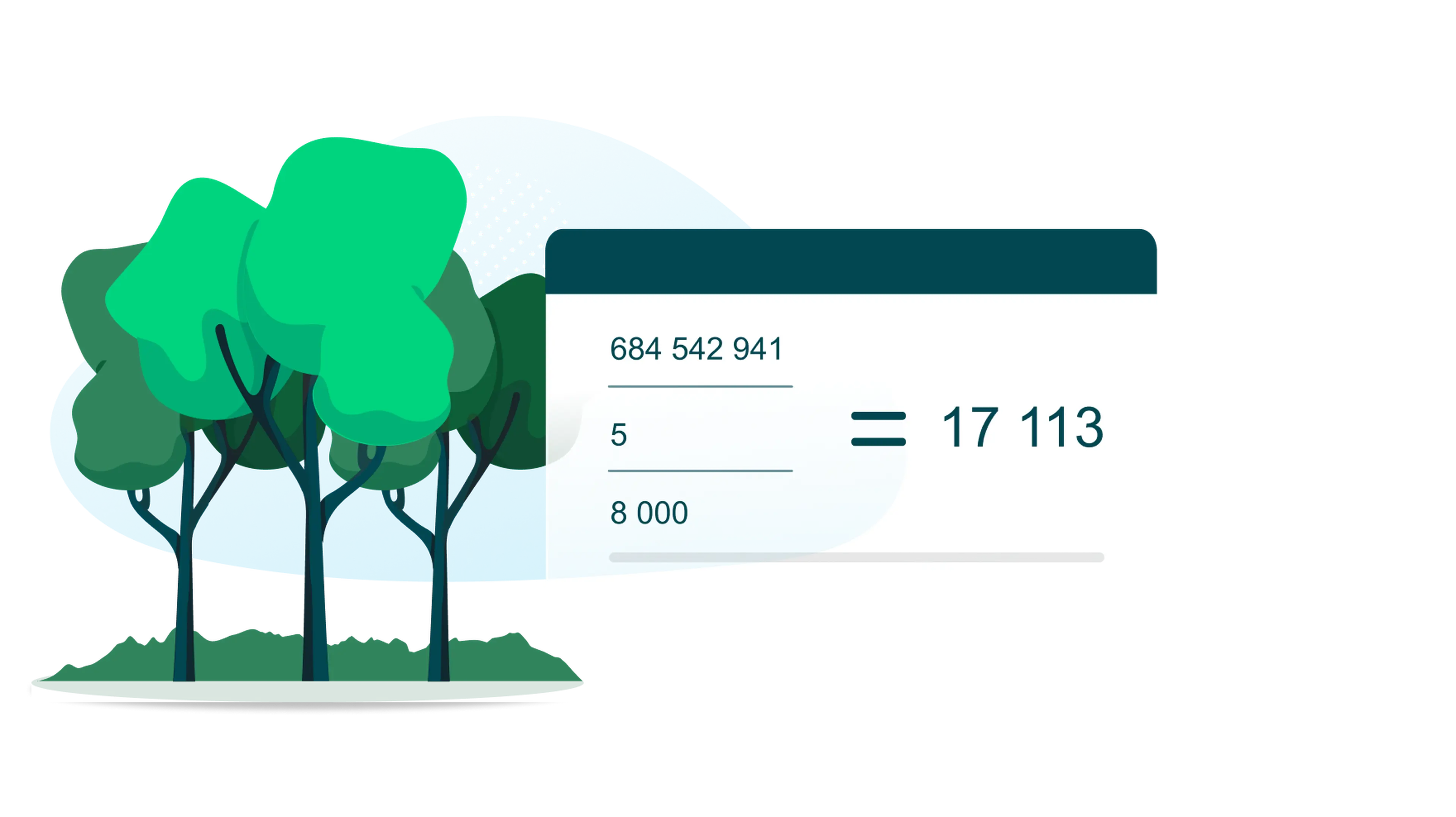 Saved trees calculation