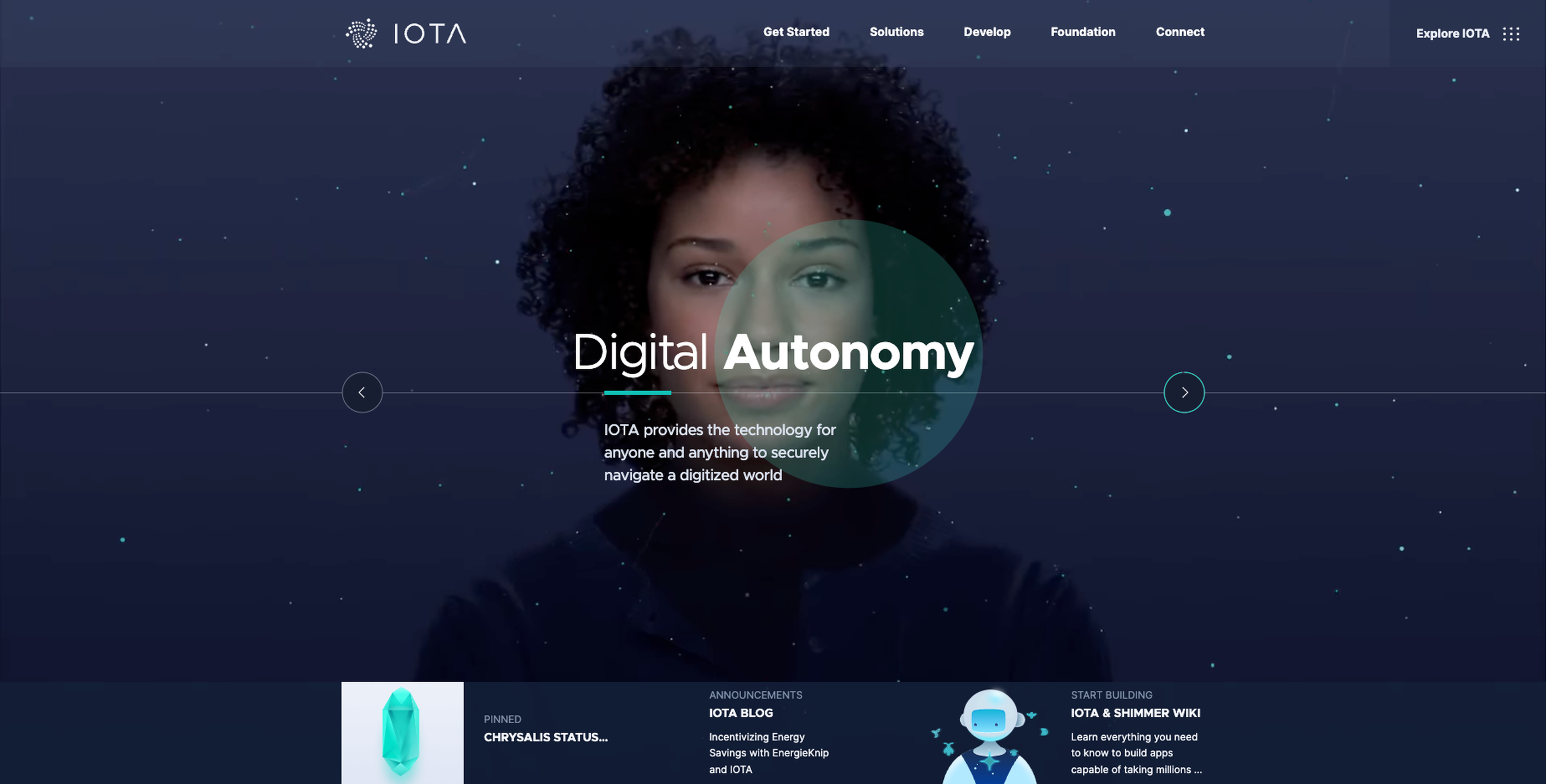 Website von IOTA