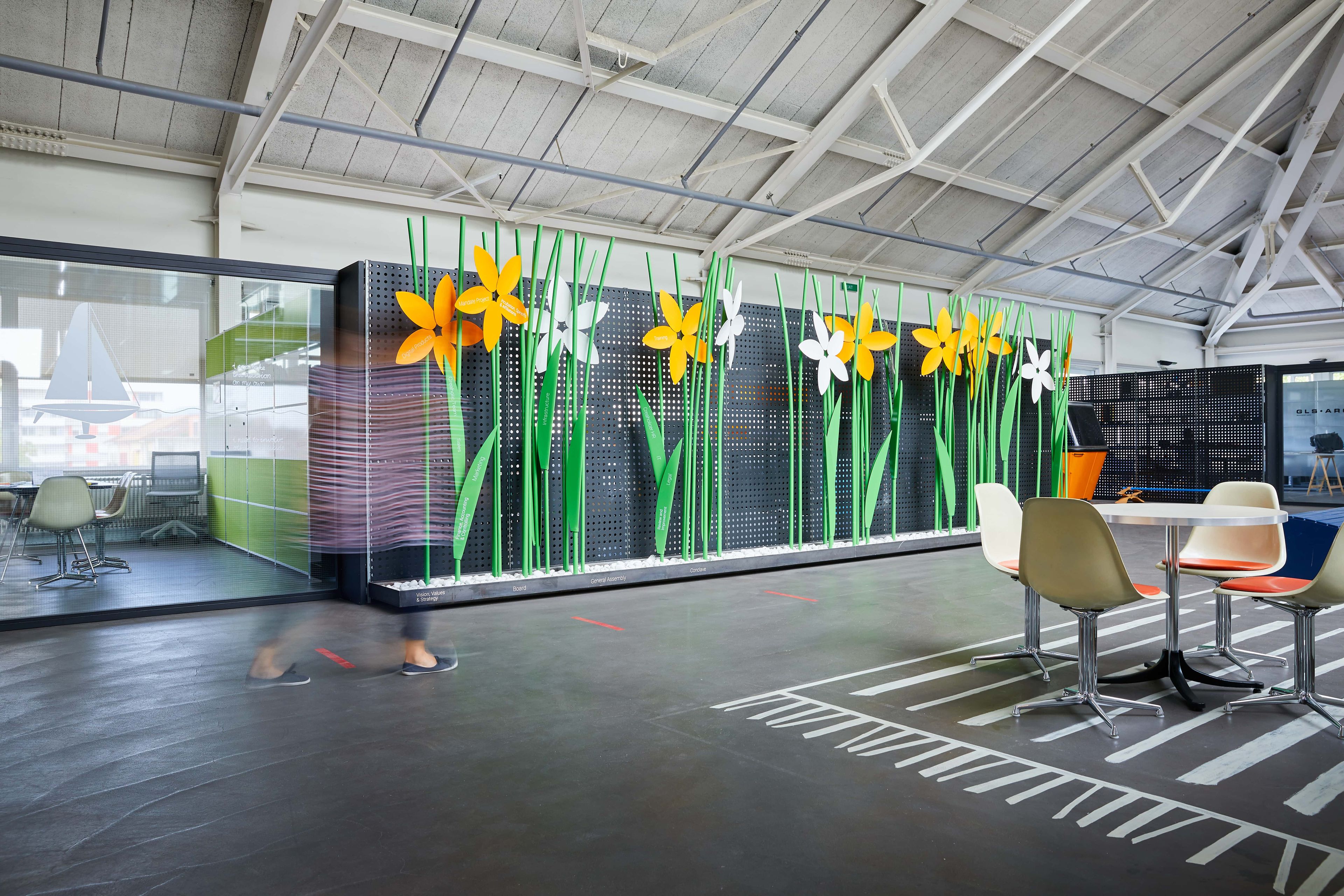 creaholic innovation factory office space flowers