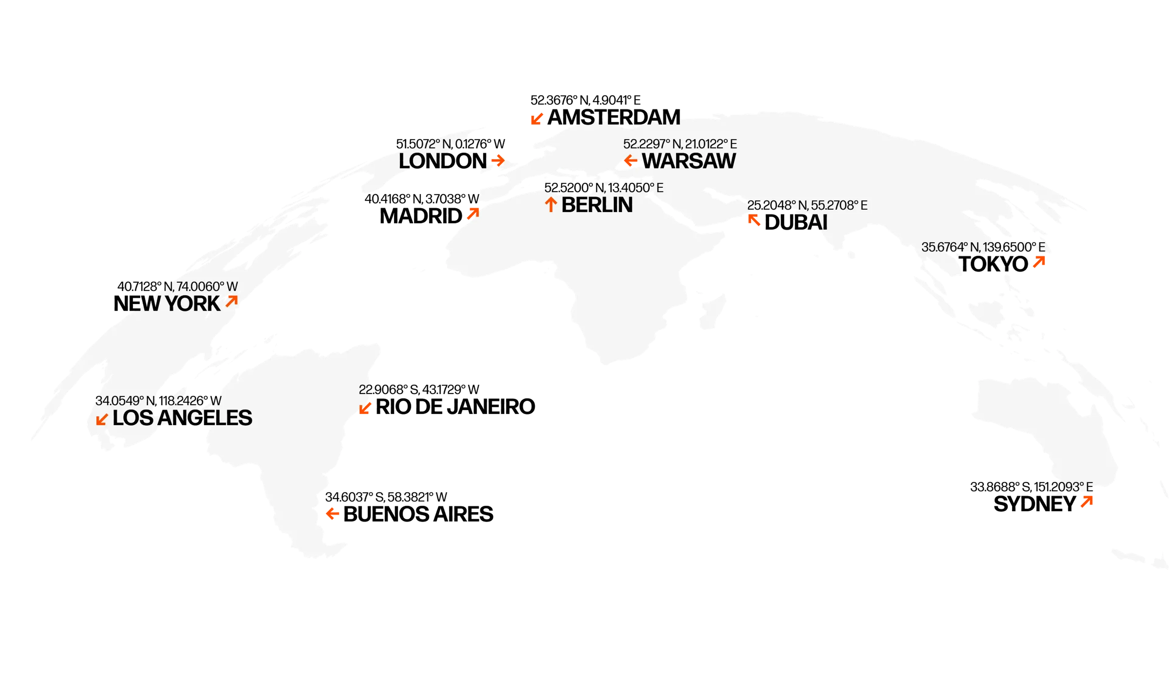 World map marking MassiveMusic cities, showing music experts across five continents