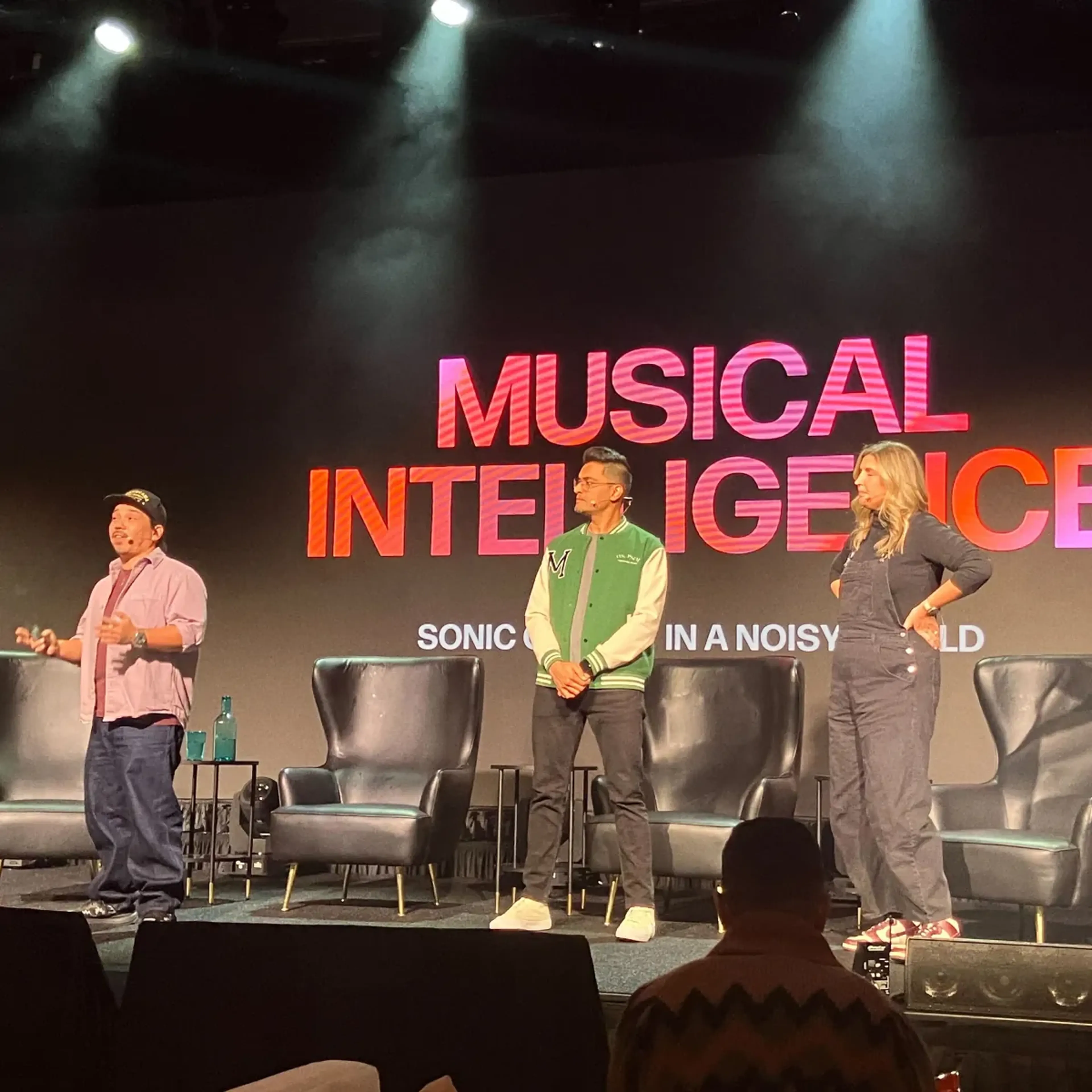 MassiveMusic experts on stage at the Musical Intelligence panel talk on music for brands
