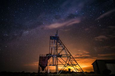Gold mine in Tennant Creek at night