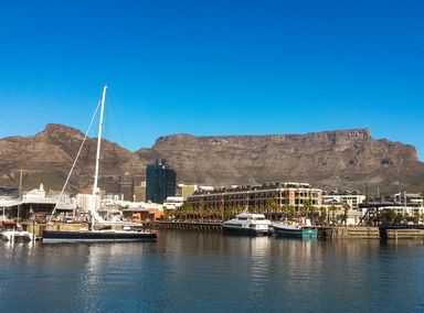 Cape Town waterfront with Table Mountain in the background