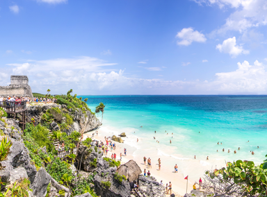 View of Tulum in Mexico