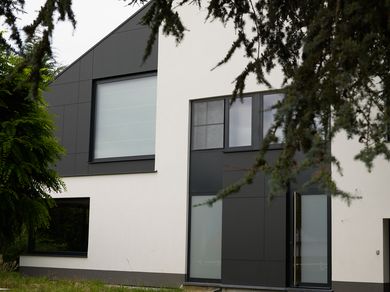 Ornimat EST11 Carbon, gevelplaat, Leuven, villa, renovatie