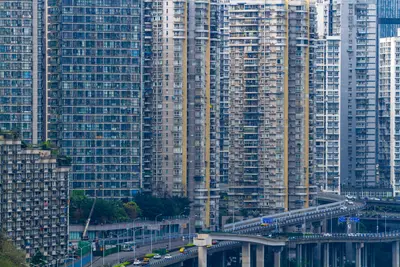 Hochhäuser werden in China innerhalb eines Monats fertiggestellt. 