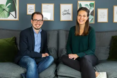 Die Gründer des Senior-Living-Anbieters lively: Constantin Rehberg und Christina Kainz