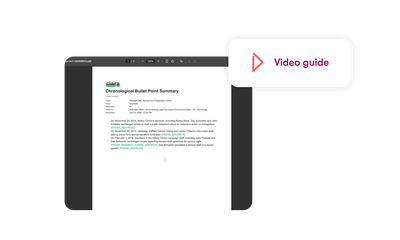 Build dated chronologies and timelines