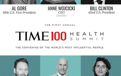 TIME 100 Health Summit, invited as influential speaker on world conference on health, 2019