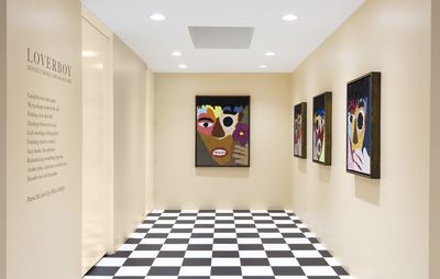 installation view of a Mr Starcity exhibition 