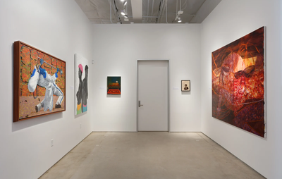 Danielle Mckinney's artwork displayed in a gallery