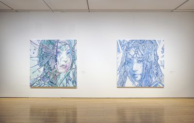 Minhee Kim blue artworks