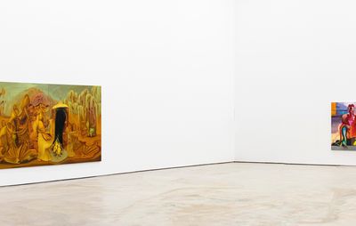Dominique Fung's artwork displayed in a gallery space
