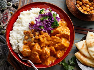 Indian Butter Chicken Mashed Potato Bowl
