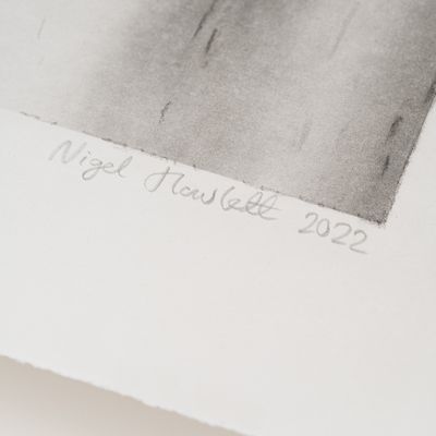 Nigel Howlett signature on corner of paper