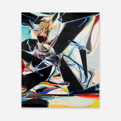 colourful abstract print by Jia Aili