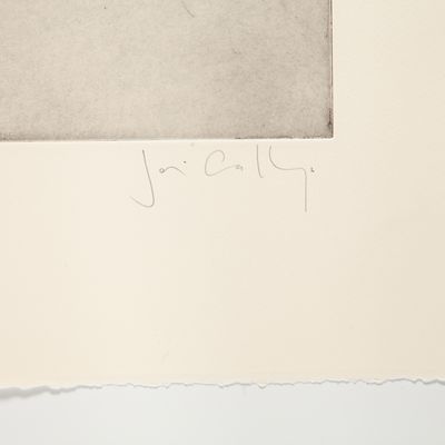 artist's signature written on the corner of paper