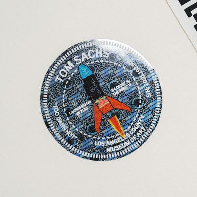 circular holographic sticker
