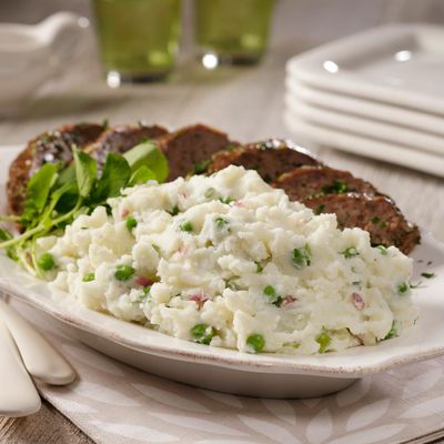 Baby Reds® Mashed Potatoes & Peas with Spring Meatloaf