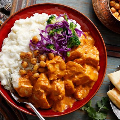 Indian Butter Chicken Mashed Potato Bowl