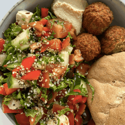 Græsk salat med oliven