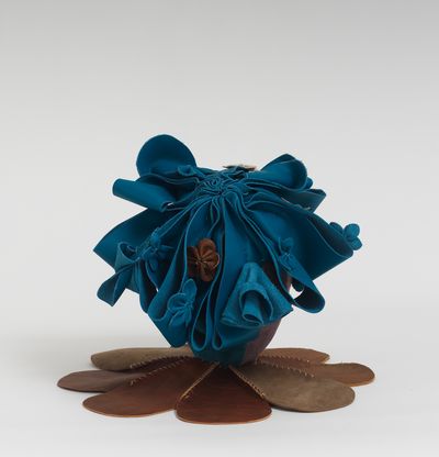 Soft sculpture of leather and cloth, Grove by Tau Lewis