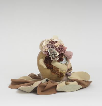 Soft sculpture of leather and cloth, Silk by Tau Lewis