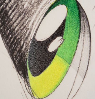 Eye detail in green 