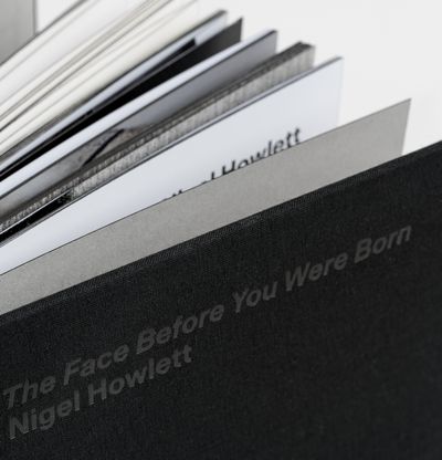 Nigel Howlett special edition book in black, image showing pages