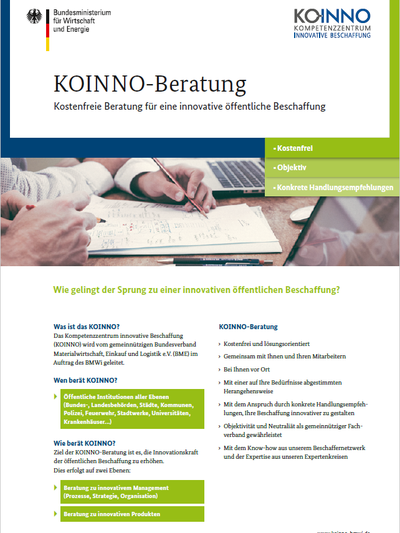 Kostenfreie Beratung für öffentliche Auftraggeber