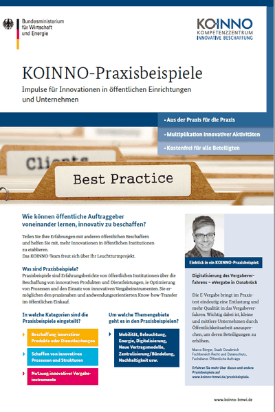 Praxisbeispiele von und für öffentliche Einrichtungen