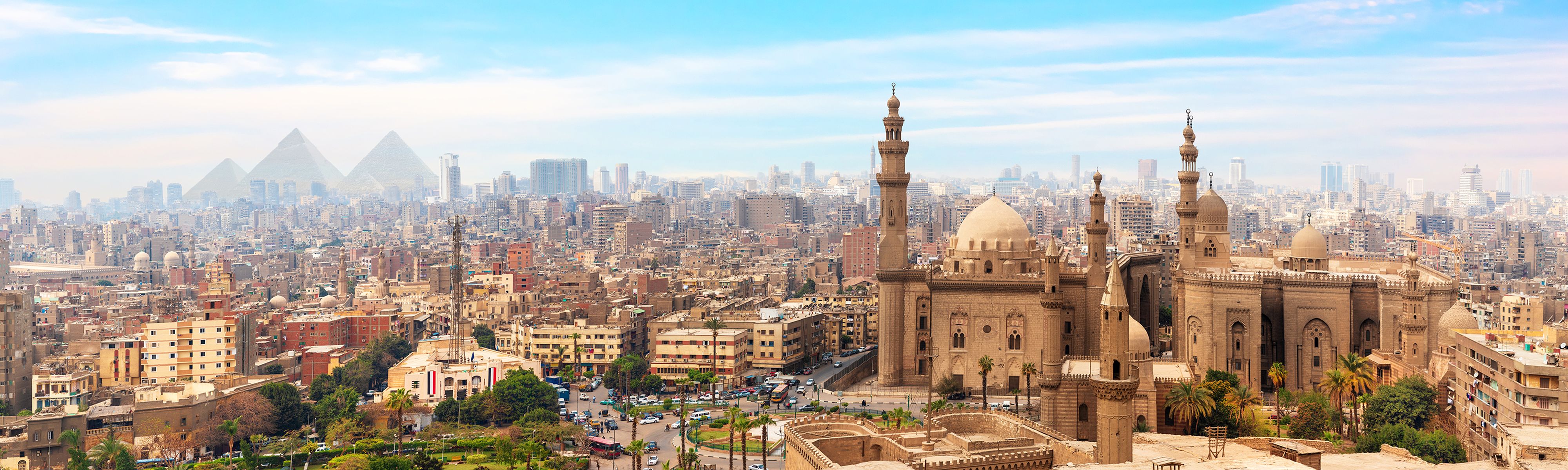 city scape of cairo in egypt during the day