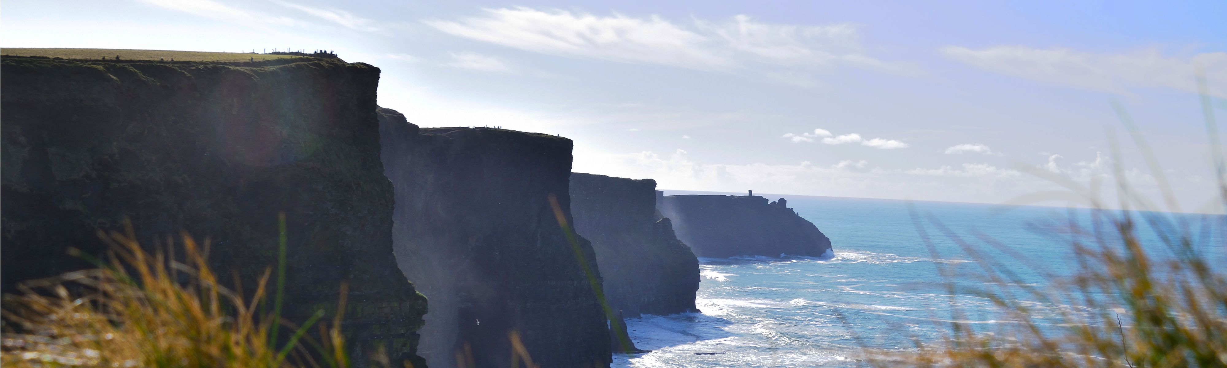 cliffs of moher in galway ireland on a sunny day