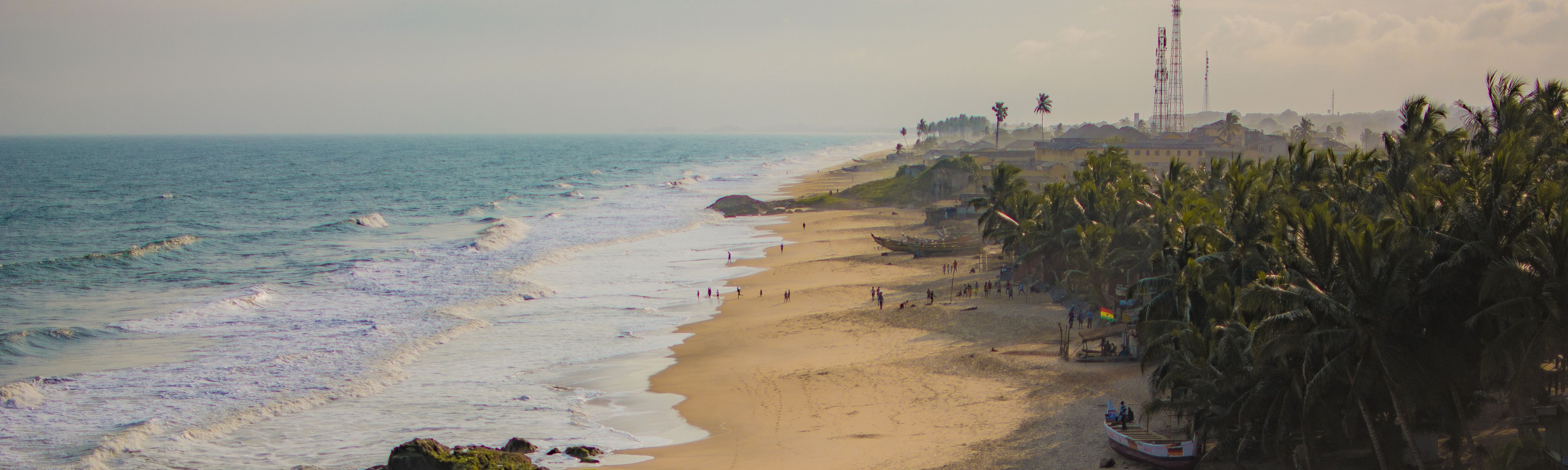 gold coast beach in ghana