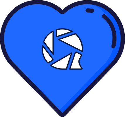 WebinarGeek logo in heart shape