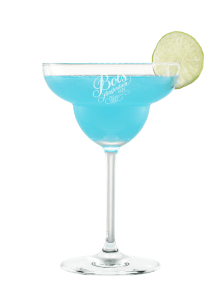 Margarita Azul cocktail with Blue Curacao liqueur