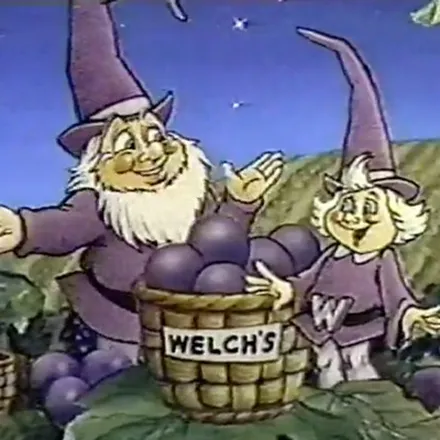 Still form Welchkins commercial, 1981 debut