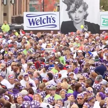 World record for grape stomping at the Lucille Ball Festival
