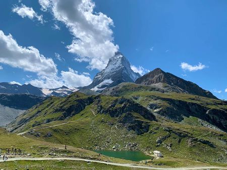 Matterhorn peak in the Swiss Alps.