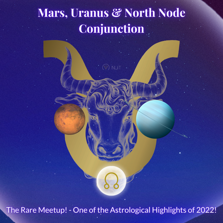 Mars Uranus and North Node Conjunction 2022